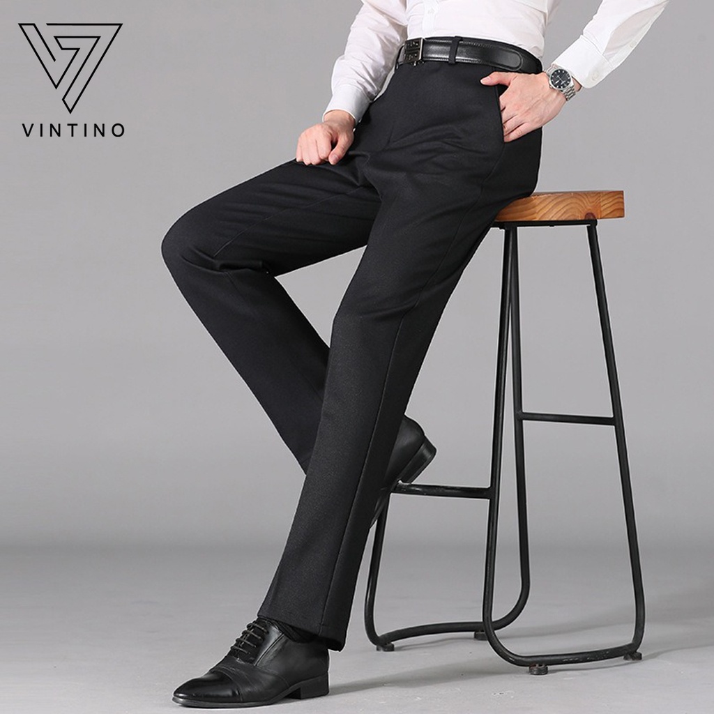 Quần âu nam công sở, quần tây nam ống suông vải chống nhăn có size lớn