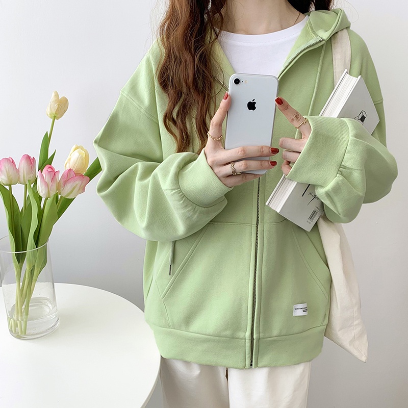 Áo Khoác Cardigan Tay Dài Có Mũ Trùm Đầu 45104 Phong Cách Mới | BigBuy360 - bigbuy360.vn