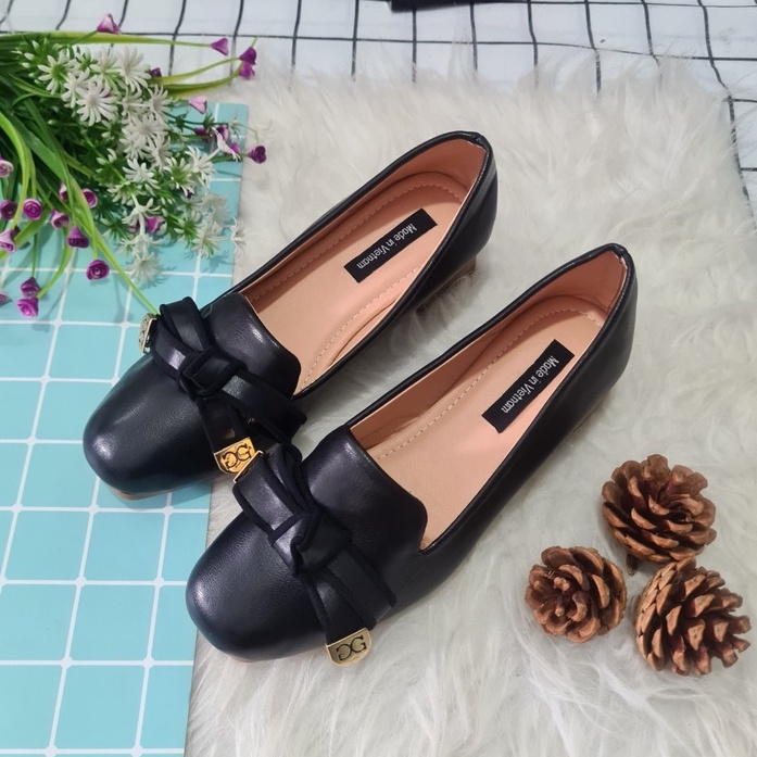 Giày Búp Bê Cao Gắn Nơ Siêu Xinh Phù Hợp Với Mọi Lứa Tuổi 3cm DBBN3 - bb_nosoc