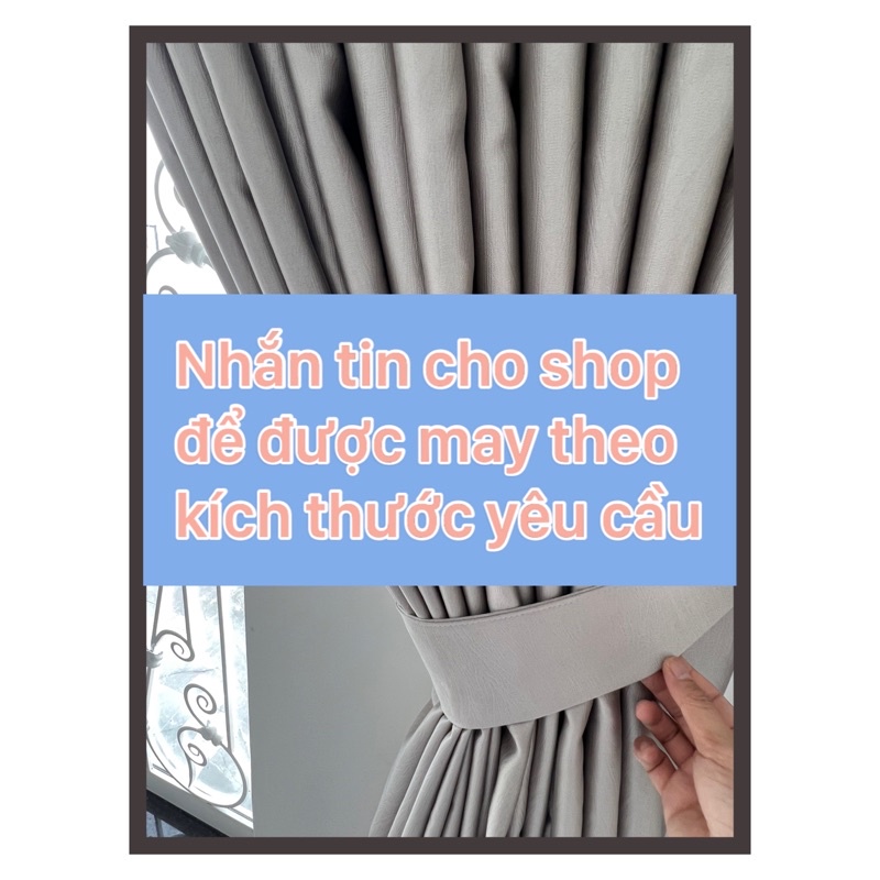 Rèm Cửa Sổ Chống Nắng, Rèm Cửa Đục Lỗ TMFABRIC Chất Liệu Vải Gấm, Vải Trang Trí Decor Phòng