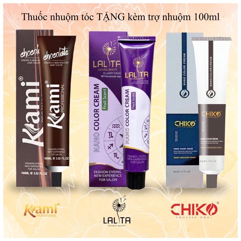 Thuốc nhuộm tóc Nâng Tông kèm trợ nhuộm 100ml