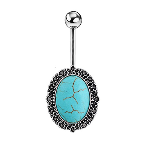 Khuyên rốn bằng thép y tế phong cách Bohemia