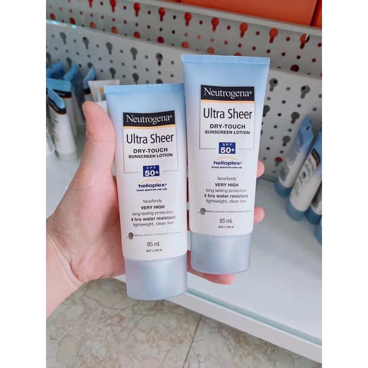 Kem Chống Nắng Neutrogena Ultra Sheer Dry-Touch SPF 50+ 85ml Của Úc