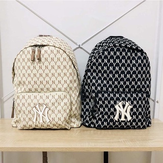 ( TQXK 1:1 ) Balo MLB NY Hàn Quốc Monogram Backpack Full Tag Code