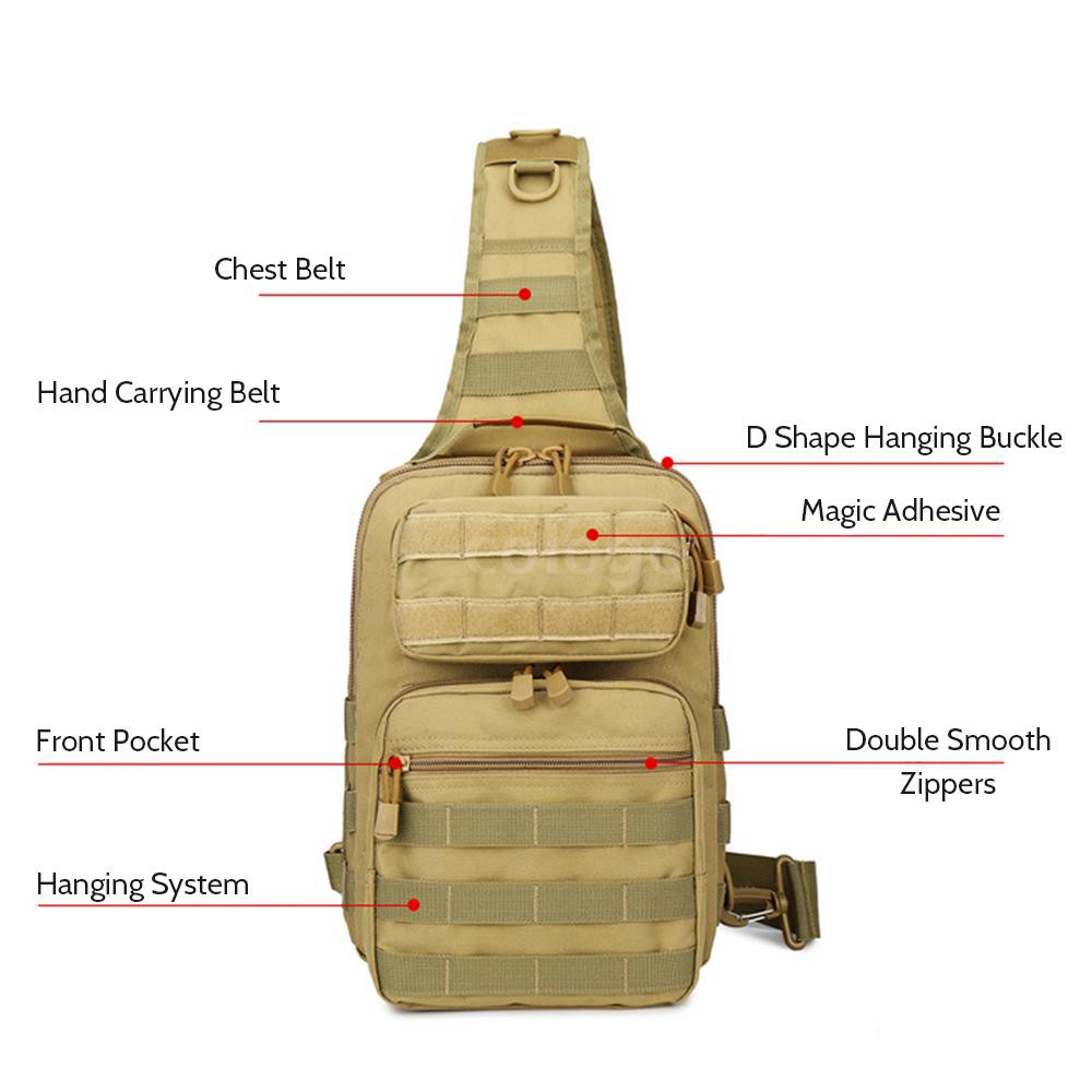 Cặp đeo vai cắm trại đa năng họa tiết rằn ri phong cách quân đội độc đáo cho nam | BigBuy360 - bigbuy360.vn