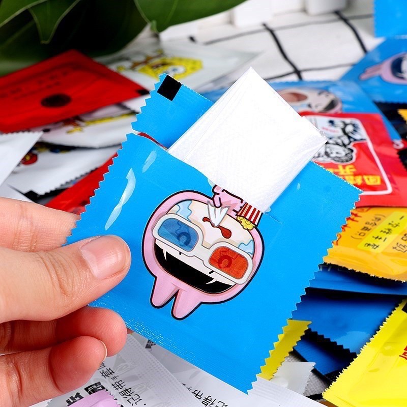 Găng Tay Gói Vuông - Kiểu Dáng Troll BCS - Dùng 1 Lần