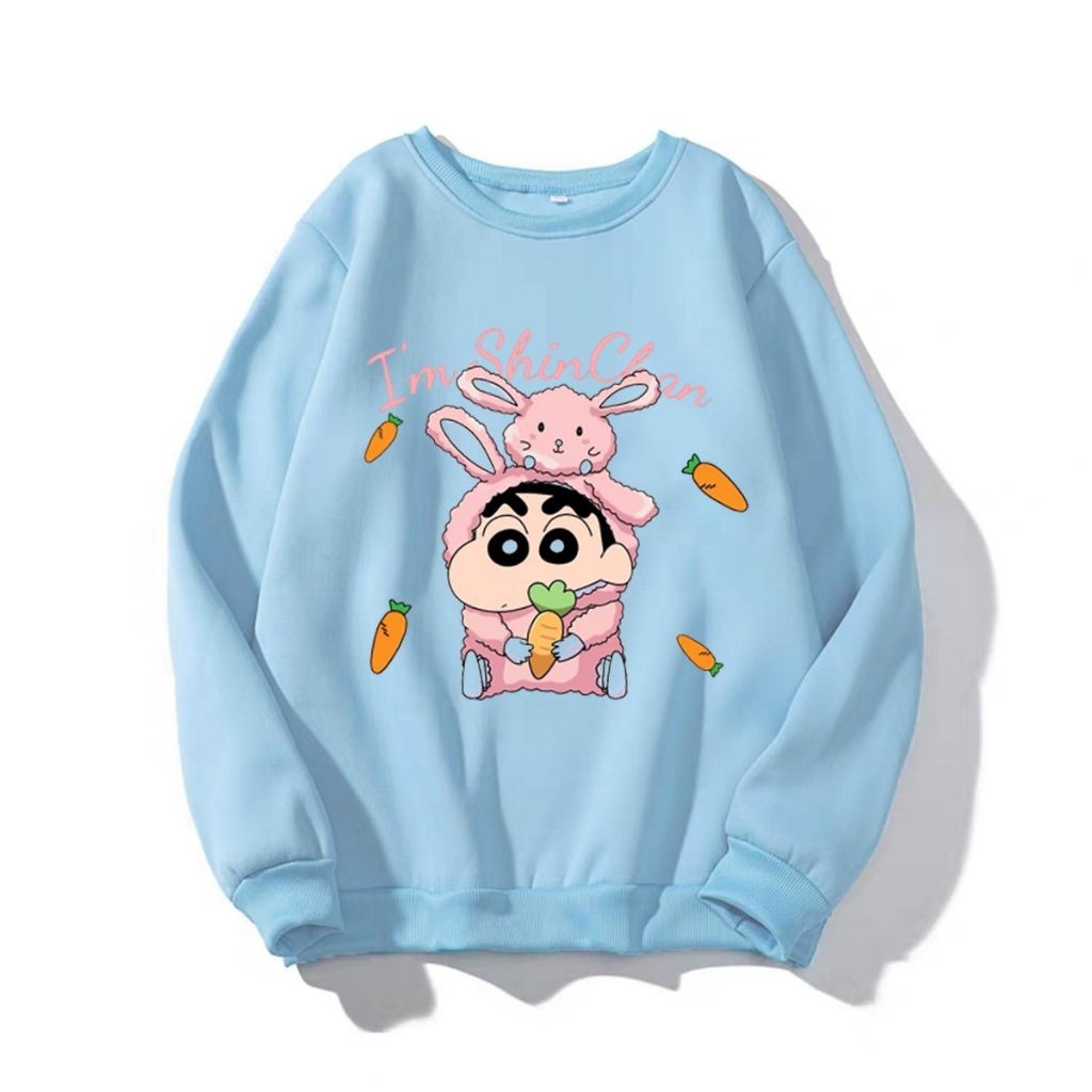 ÁO SWEATER NỈ UNISEX IN I SING CHANG CÀ RỐT FORM RỘNG NAM NỮ NHIỀU MÀU