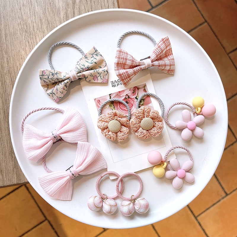 Mới Dây Buộc Tóc Cao Su Kiểu Dáng Dễ Thương Dành Cho Bé Gái