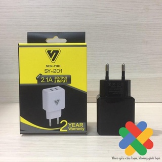 Cóc sạc 2 cổng Senyoo SY201 - hộp Vàng