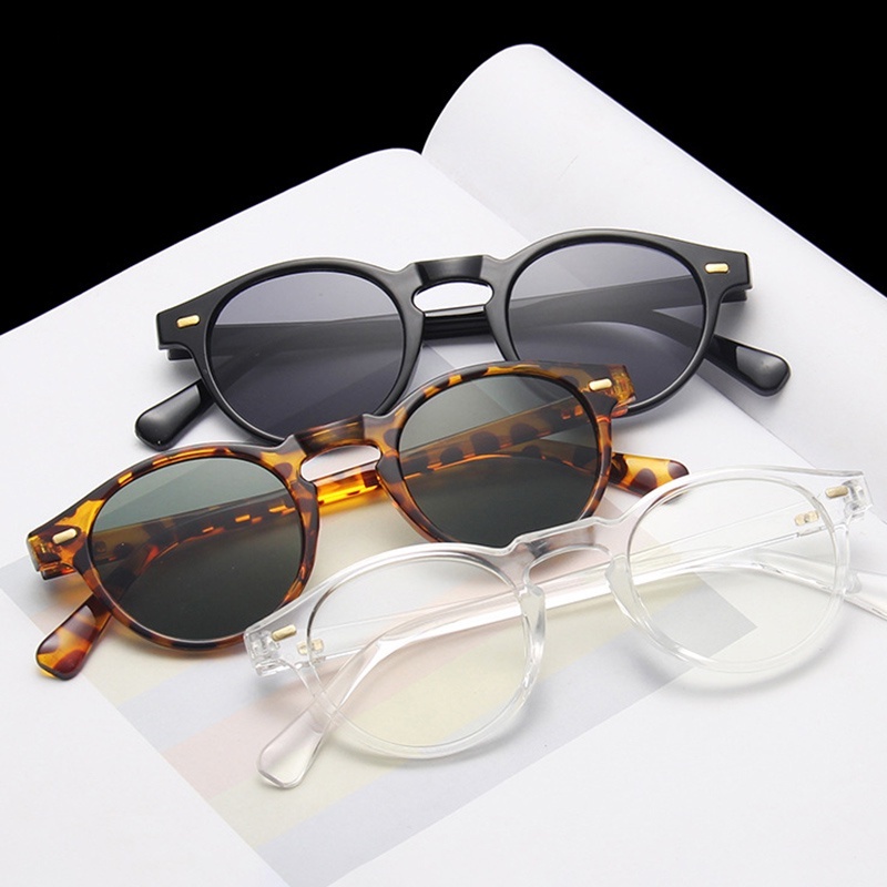 Kính Mát Retro Gọng Nhỏ Họa Tiết Da Báo JP6