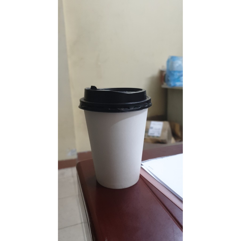 50 CÁI Cốc giấy giữ nhiệt có nắp 8OZ&amp;12OZ&amp;16OZ (250ml,350ml,500ml) BAO GỒM NẮP  (chỉ giao hỏa tốc)