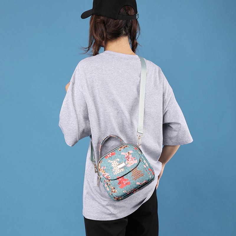 Túi Đeo Chéo Một Bên Vai Kích Thước Nhỏ Nhẹ In Họa Tiết Dành Cho Nữ Đi Du Lịch Ngoài Trời