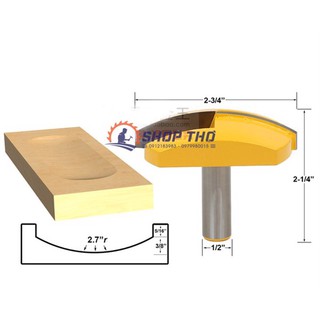 Mũi phay đánh hình cầu lõm 1/2*2-3/4