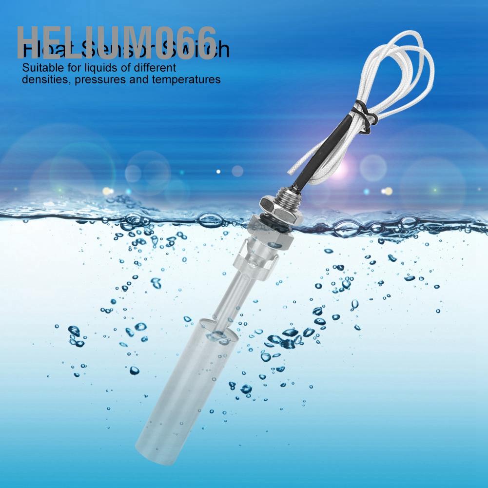 Mức / Công tắc mức nước Công tắc cảm biến nổi mức nước lỏng 304 Thép không gỉ 10mm Chủ đề nam DC0-110V Helium066