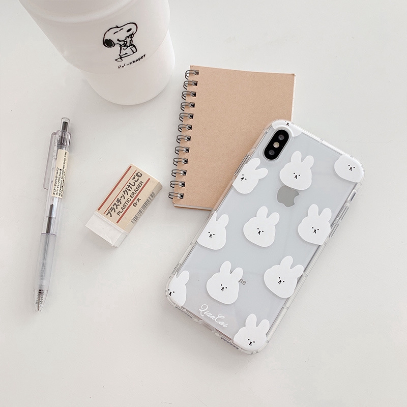 Ốp lưng iphone Ốp điện thoại in hình thỏ dễ thương cho Iphone 6/6plus/6S/6S plus/6/7/7plus/8/8plus/X/XS/XS Max/11 12 Pro Max 13 Pro Max 13 Mini Dinuo case