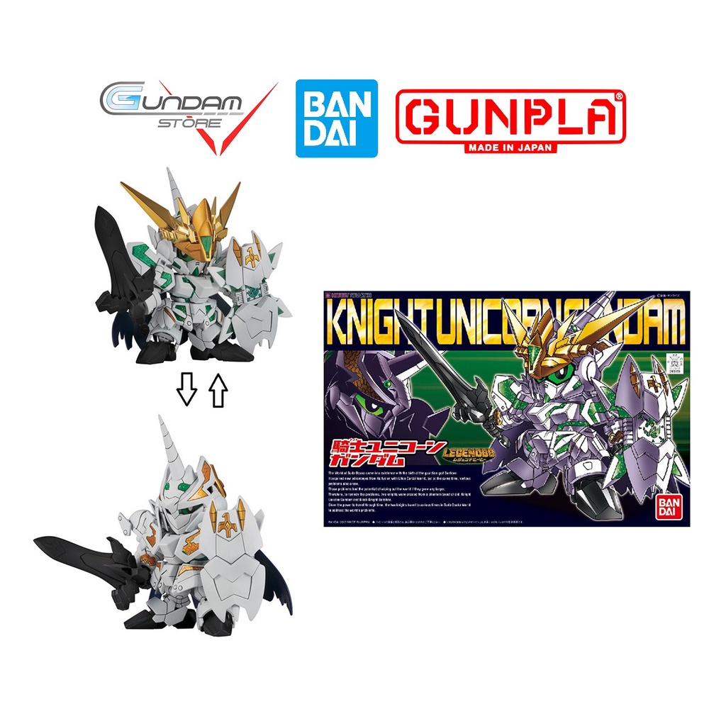 Mô Hình Gundam SD KNIGHT UNICORN BB385 Bandai Đồ Chơi Lắp Ráp Anime Nhật