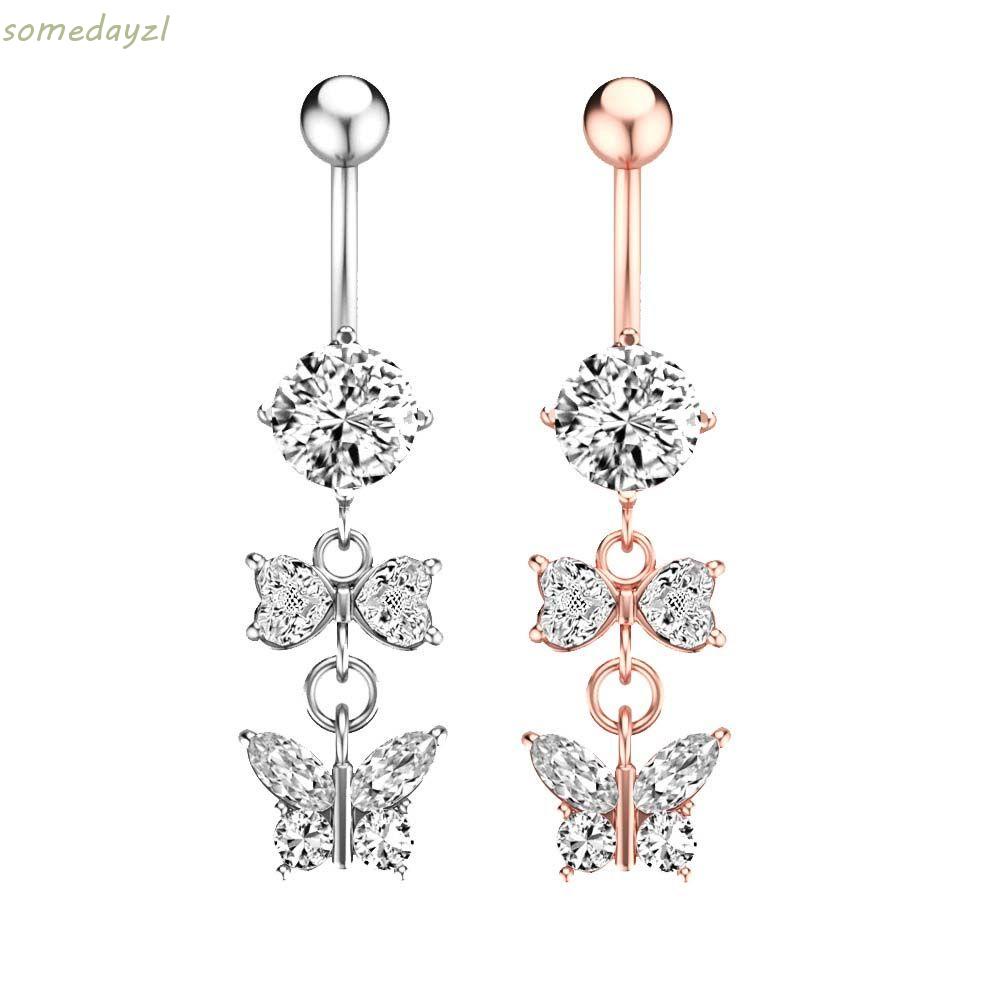 Khuyên Rốn Hình Bướm Bằng Thép Không Gỉ Gợi Cảm Cho Nữ|Nhẫn Rốn