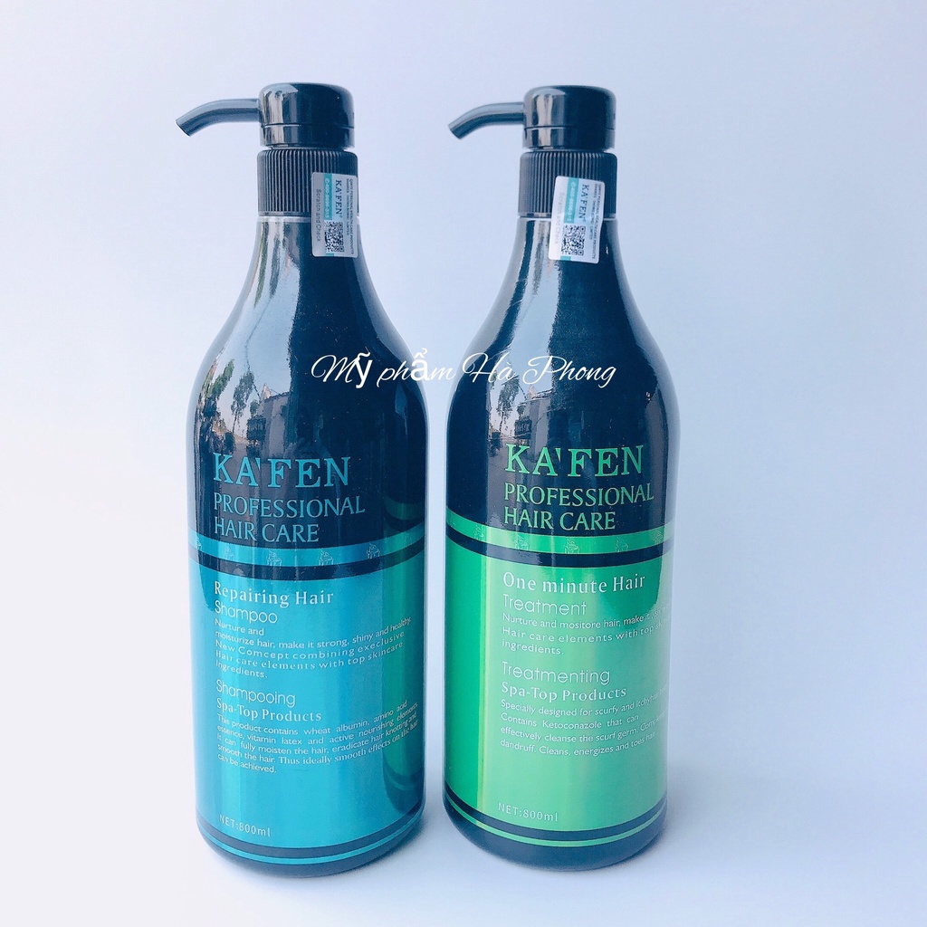 Dầu Gội Kaffen New Dầu Xả Kaffen New Mẫu Mới Phục Hồi Mềm Mượt Thơm Lâu Cặp 800ml