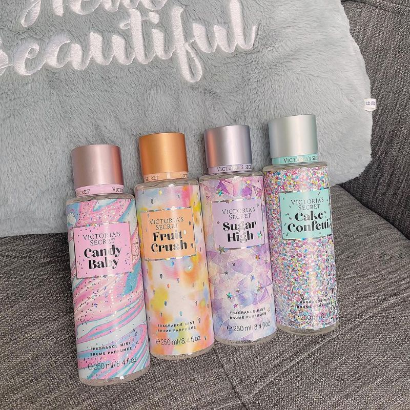 Xịt Thơm Bodymist Victoria's Secret Bảng Kẹo Ngọt. Xịt thơm toàn thân Candy, Sugar, Fruit, Cake