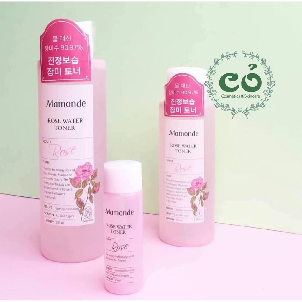 Nước hoa hồng Mamonde Rose Water (mini size)