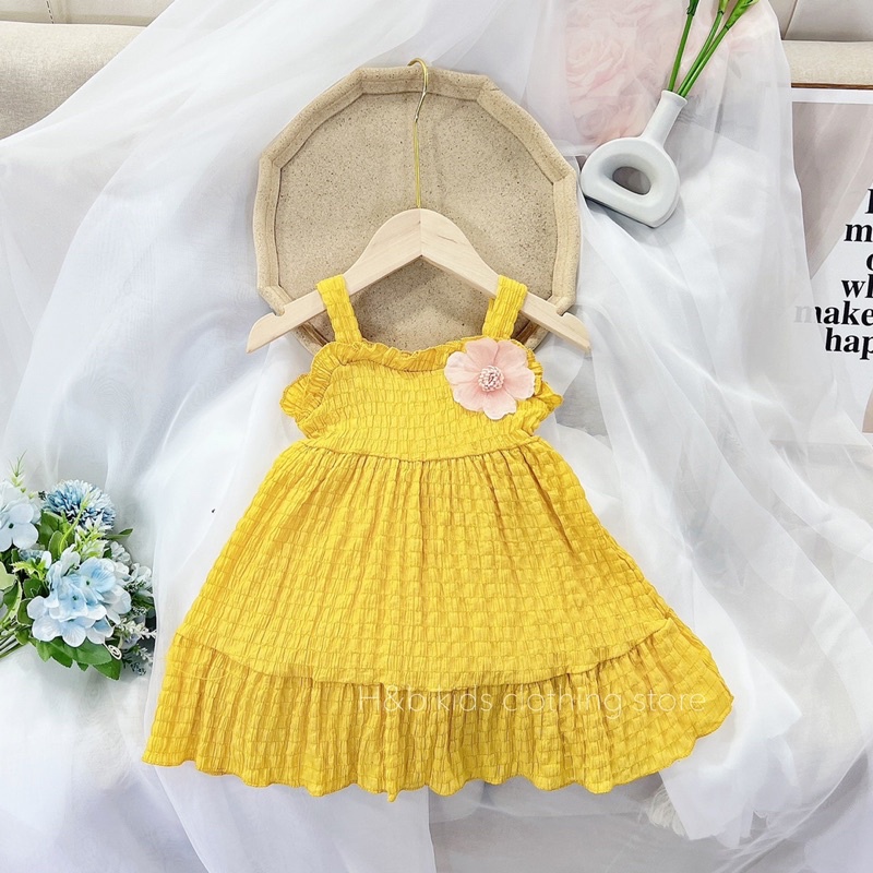 Váy Xốp Hoa Trà siêu xinh cho bé 10-20kg