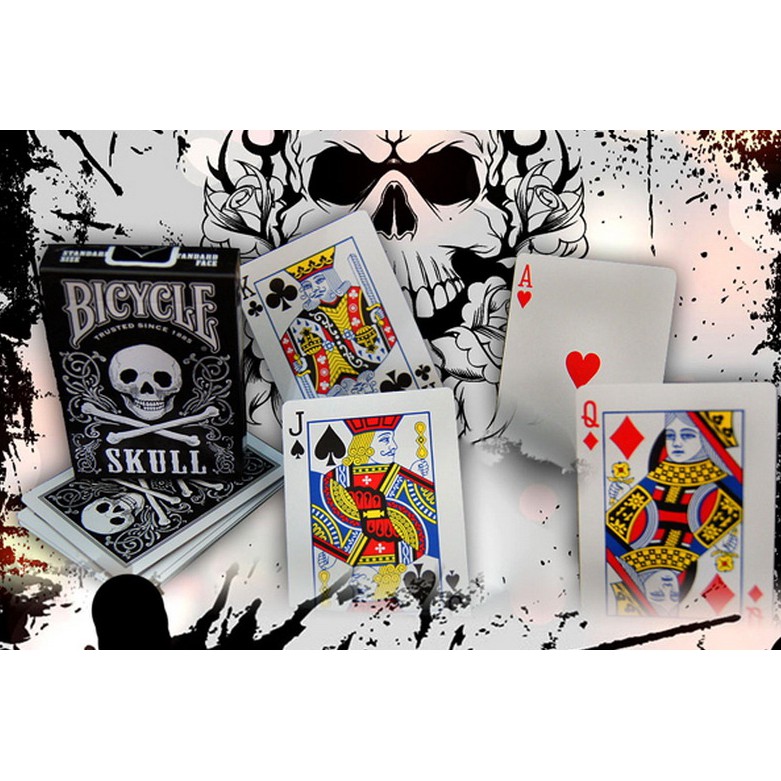 Bicycle Skull Playing Cards Paper Cards Magic Poker Card Magic Trick Collection Card Gaming Card