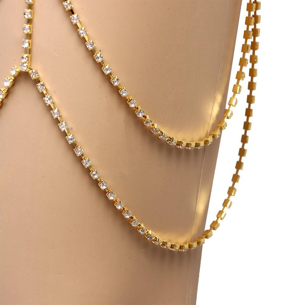 MAXG Dây Xích Đeo Chân Nhiều Lớp Co Giãn Thời Trang Quyến Rũ Thích Hợp Làm Quà Tặng Valentine