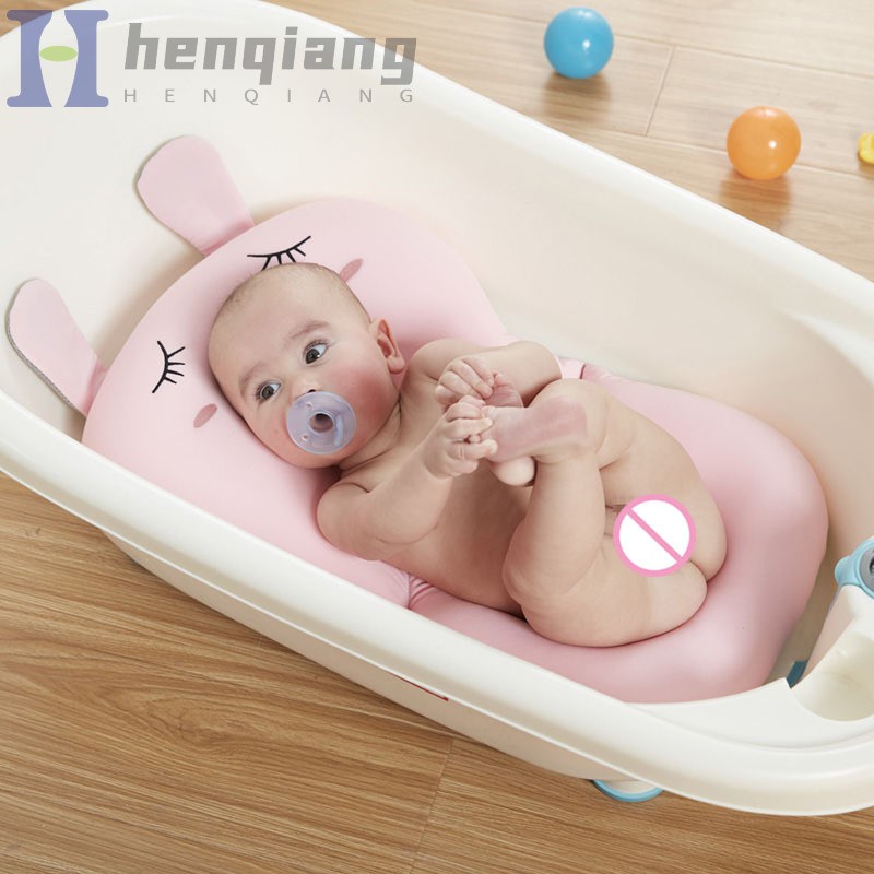 Cartoon Rabbit Baby Bath Tub Foldable Pad Chair Bathtub Seat Infant Support Cushion Mat