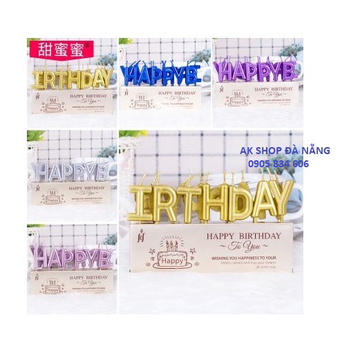 NẾN CHỮ HAPPYBIRTHDAY