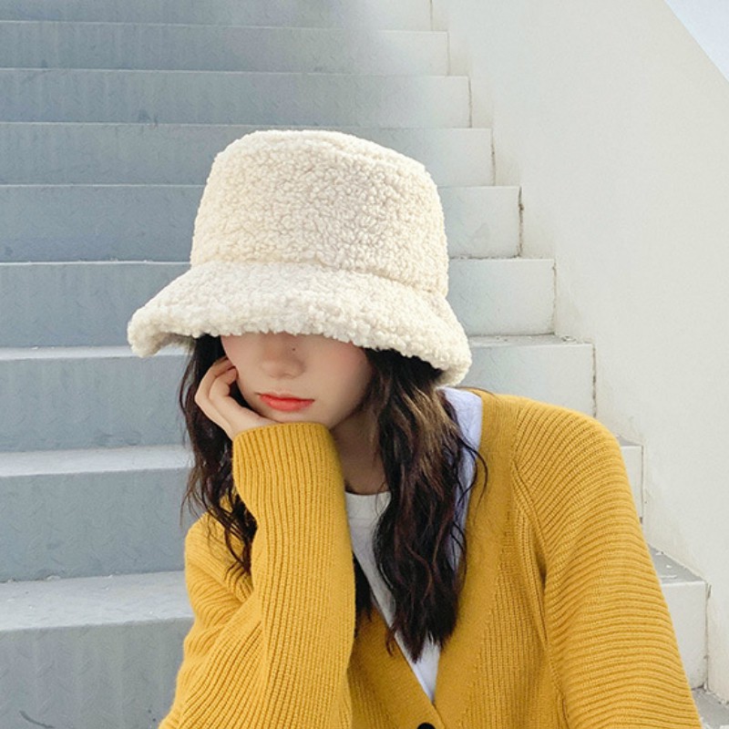 Mũ tai bèo lông cừu phong cách thời trang Hàn Quốc dành cho phái đẹp