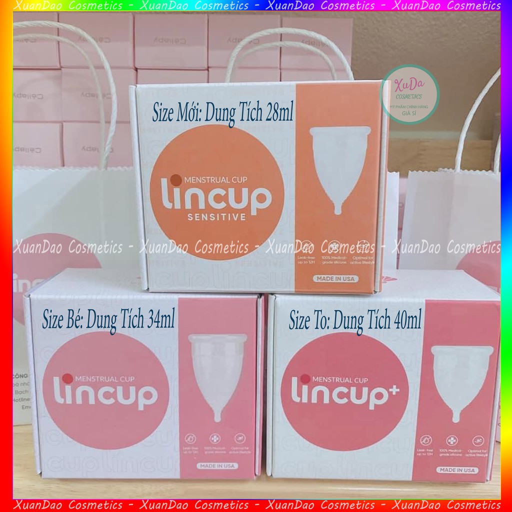 Cốc Nguyệt San LinCup Sesitive Lincup+ size lớn Cốc Nguyệt San Nhập Khẩu