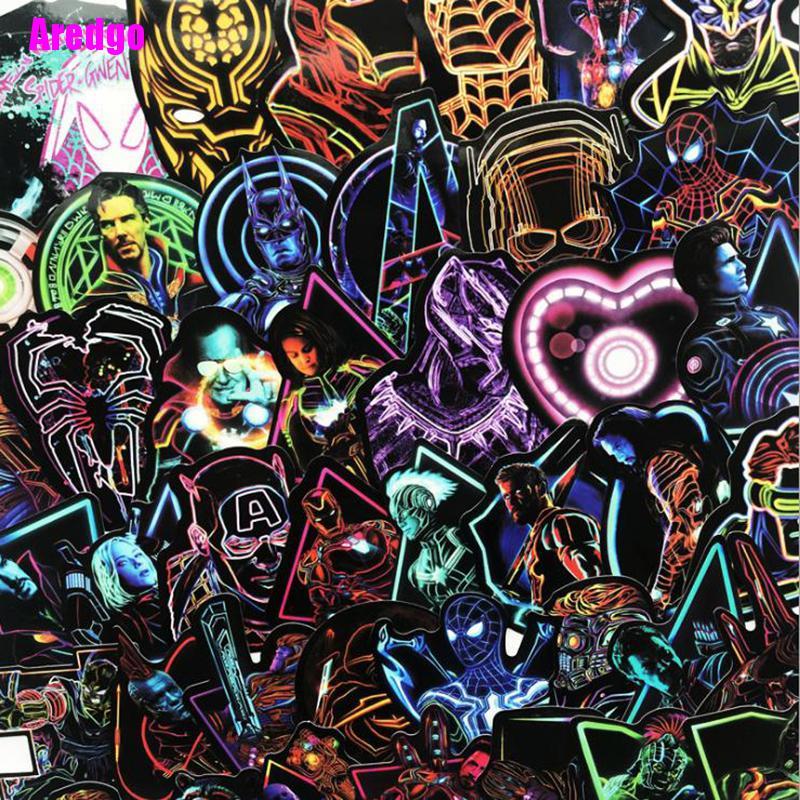 MARVEL Set 100 Miếng Dán Tường Trang Trí Hình Siêu Anh Hùng