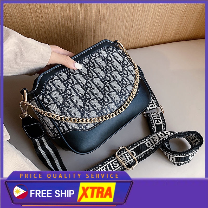 Dior Cô Thời Trang In ấn Túi đeo Vai Mới Hàn Quốc Thường đeo Chéo Túi Vuông Nhỏ