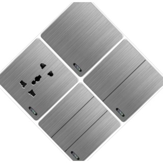 Công tắc đơn Uten S300 mặt vuông - Công tắc đơn, đôi, ba 2 chiều Uten mặt vuông