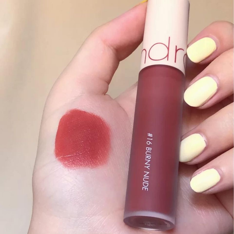 Son Romand Zero 16 hồng nude (son kem lì Romand Zero Velvet Tint)