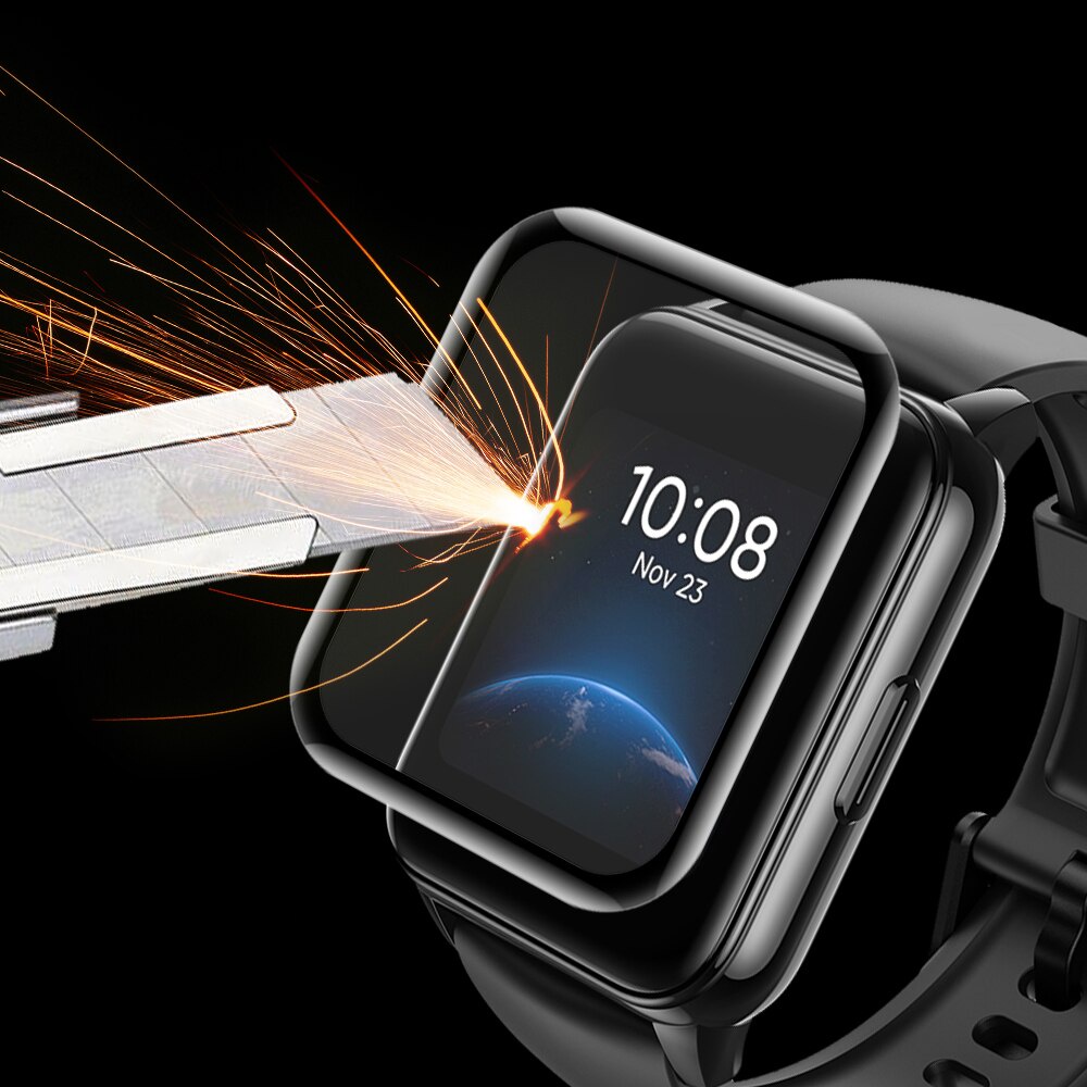 Ốp Bảo Vệ Mặt Đồng Hồ Bằng Sợi Carbon 3D Mềm Cho Realme Watch 3 / 3 Pro / 2 / 2 Pro