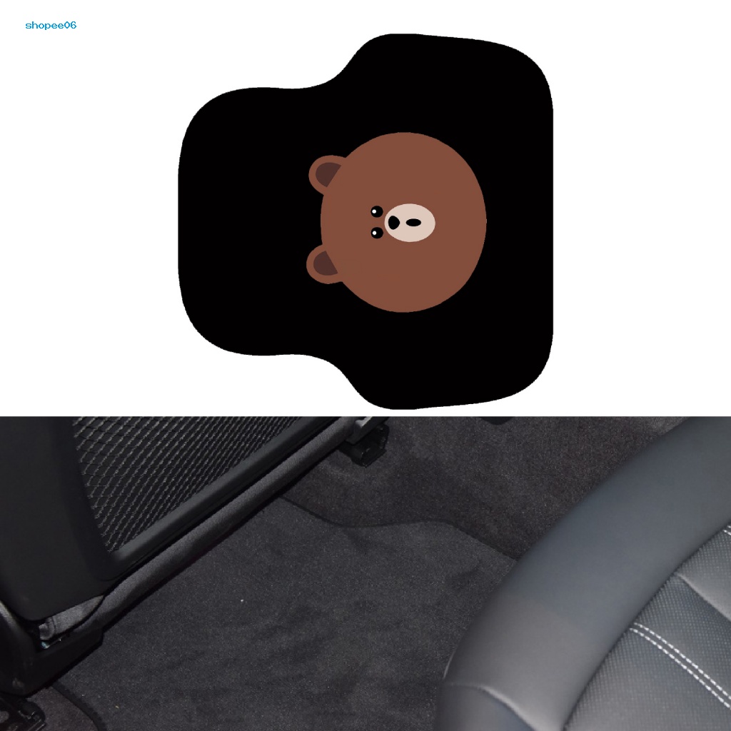 Thảm Lót Phía Sau Xe Hơi Hình Gấu Nâu Dễ Thương Xinh Xắn
