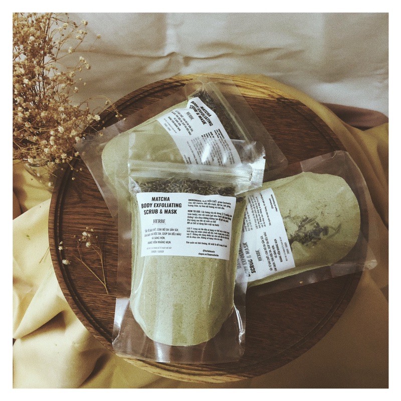 TẨY TẾ BÀO CHẾT BODY - MATCHA (dành cho da mụn, nhiều khuyết điểm) Handmade | BigBuy360 - bigbuy360.vn