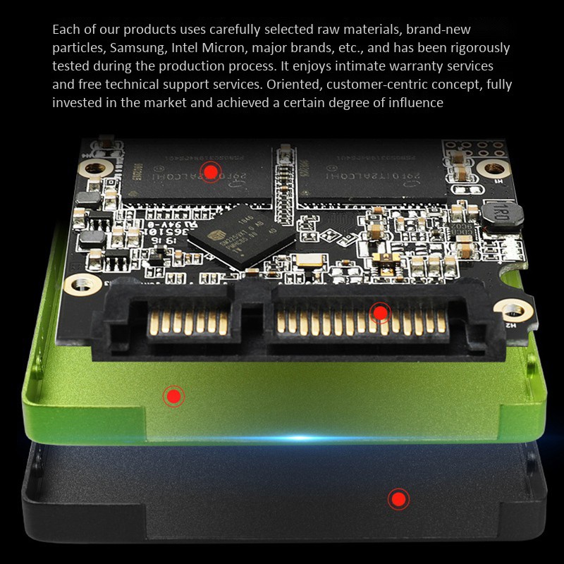 Ổ Cứng Ssd Máy Tính 2.5 Inch 128g Có Đèn Màu Xanh Lá | BigBuy360 - bigbuy360.vn