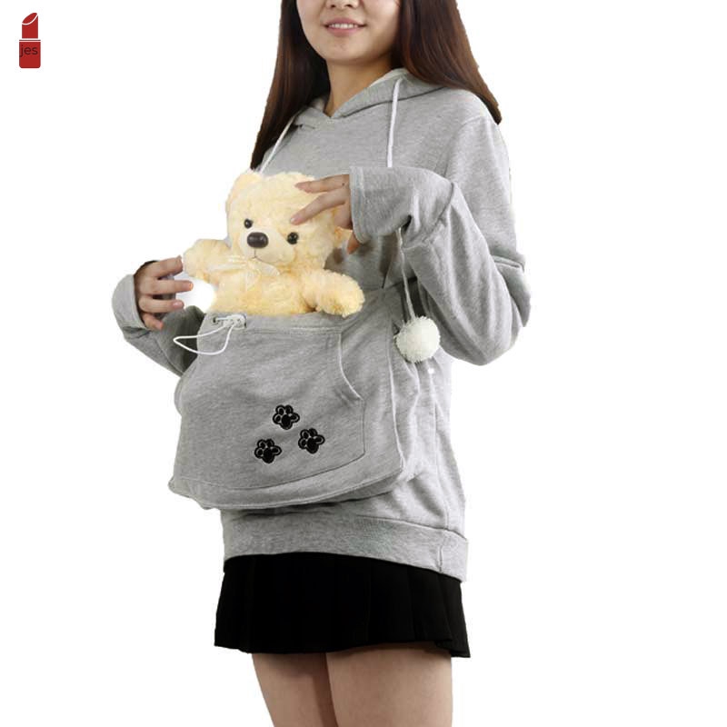【COD】 Women Dog Cat Hoodies Sweatshirt With Cuddle Pouch Casual Kangaroo Pullover Tops | BigBuy360 - bigbuy360.vn