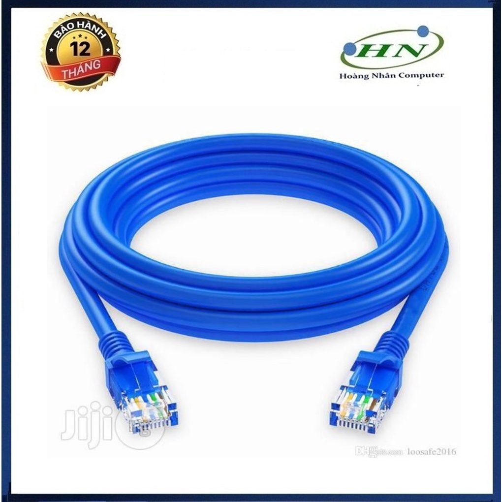 Cáp Mạng UTP Cat 5E Dây Xanh ( Bấm Sẵn 2 Đầu ) 20m-50m