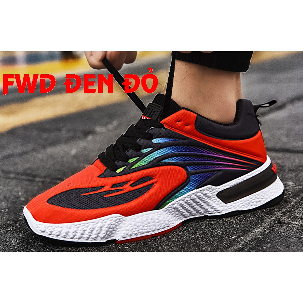 Giày nam cổ cao nhập khẩu chính hãng VŨ GIA Xu hướng 2021 phối màu đặc sắc kèm dây buộc cá tính HC18 | BigBuy360 - bigbuy360.vn