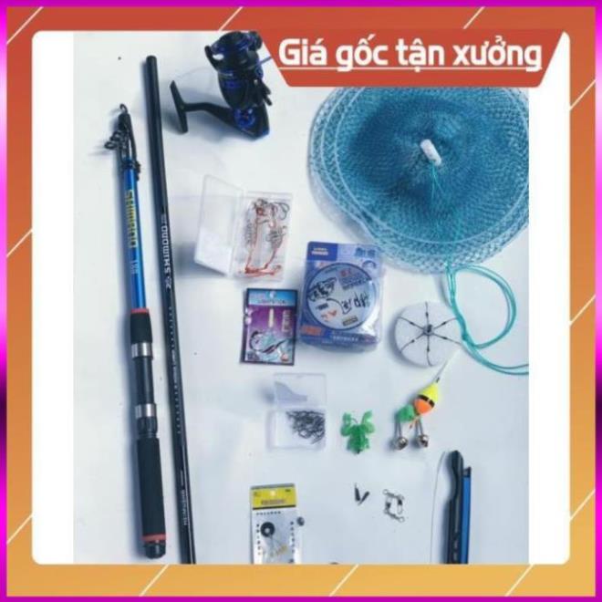 ⭐  [Rẻ Vô Địch] Combo Cần Câu Máy Shimano Và Phụ Kiện 20 Món Tải 5kg-12kg