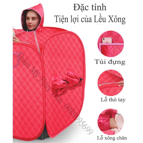 Nồi xông hơi cao cấp 3 Lit + Lều xông 3 lớp dày dặn