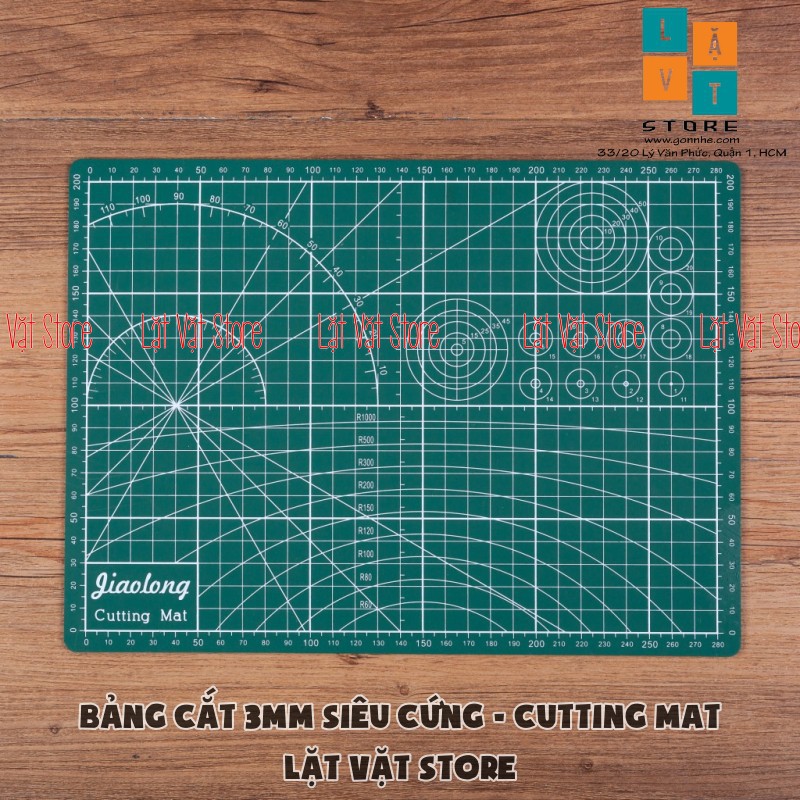 Bảng cắt làm đồ thủ công, tấm lót cắt giấy siêu cứng - Cutting Mat khổ A4, A5 - Dày 3mm - Thớt handmade, khắc