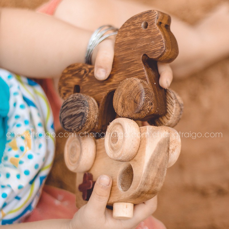 Bộ 3 bạn Đồ Chơi Gỗ Trẻ Em Chàng Trai Gỗ