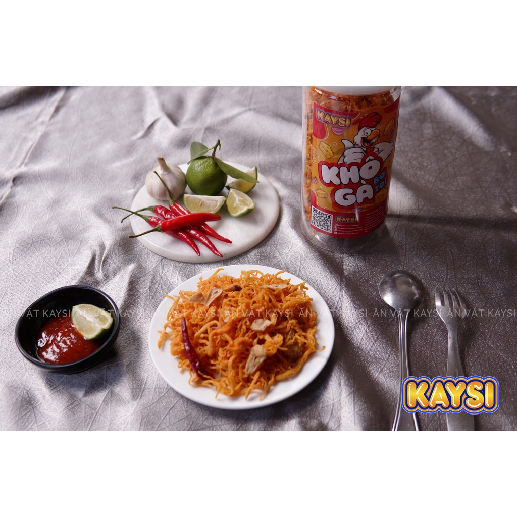 Khô gà bơ tỏi 300g Kaysi đồ ăn vặt Hà Nội | BigBuy360 - bigbuy360.vn