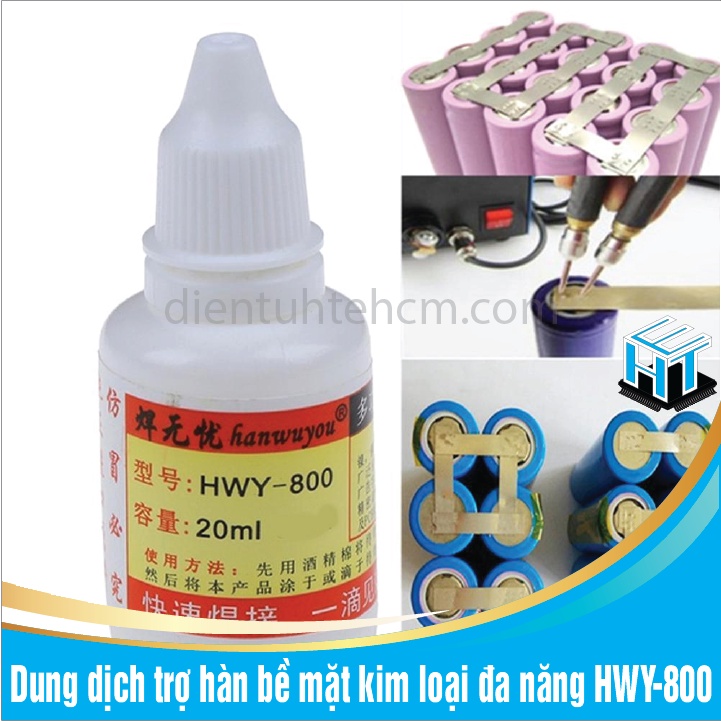 Dung dịch trợ hàn bề mặt kim loại đa năng HWY-800