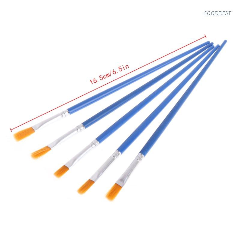 Set 5 Cọ Vẽ Tranh Sơn Dầu Đầu Nhọn Bằng Nylon