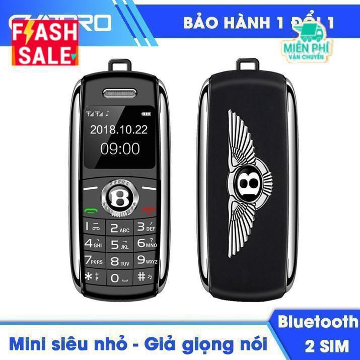 [NHẬP ELCHATPRO GIẢM 30K ĐƠN TỪ 250K] Điện thoại mini siêu nhỏ Satrend BX8 full box 2 sim